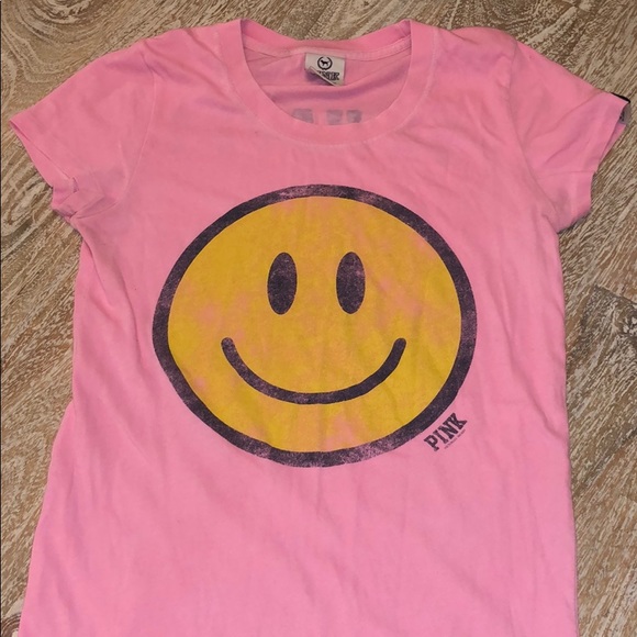 Pink smiley face shirt Clearance